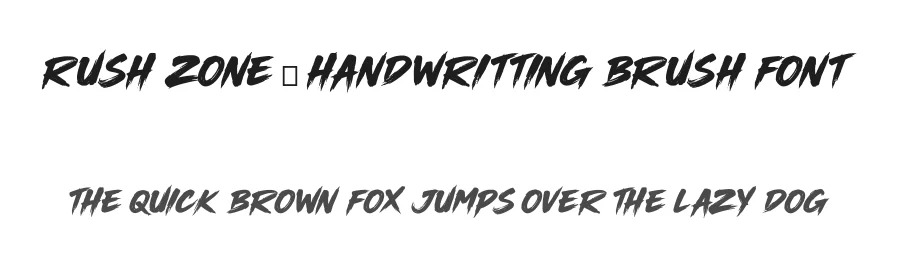 Rush Zone โ Handwritting Brush Font by afkaristudio โ Script Handwritten Font