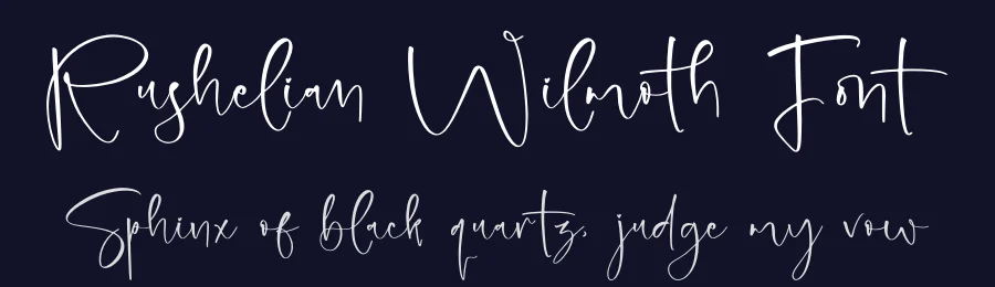 Rushelian Wilmoth Font by glorytype — Script Handwritten Font — thumbnail 2