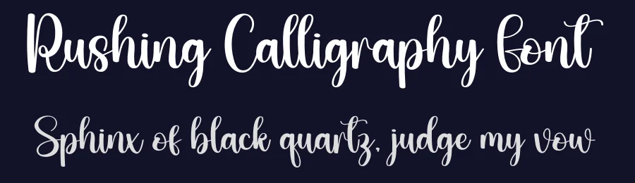 Rushing Calligraphy Font by creativeletter — Script Handwritten Font — thumbnail 2