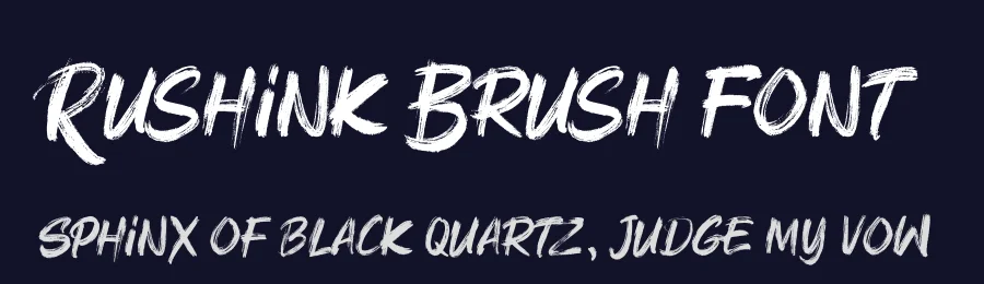 Rushink Brush Font by D&K_project — Script Handwritten Font — thumbnail 2