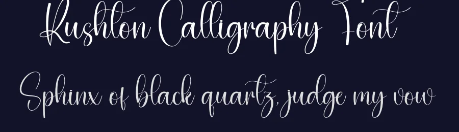 Rushton Calligraphy Font by creativeletter — Script Handwritten Font — thumbnail 2