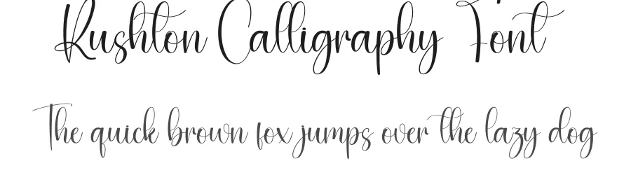 Rushton Calligraphy Font by creativeletter — Script Handwritten Font
