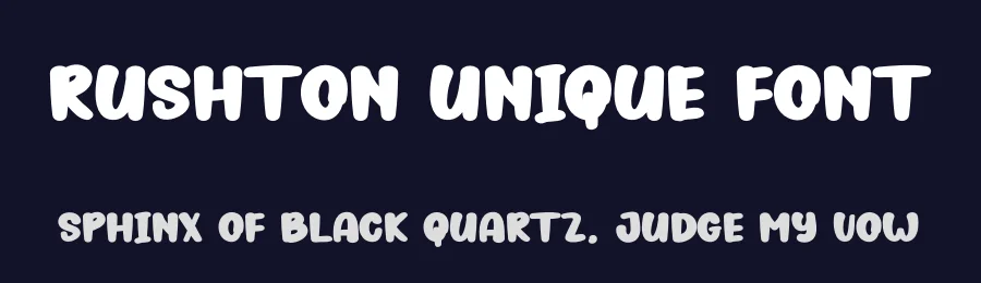 Rushton Unique Font by andikastudio — Display Font — thumbnail 2