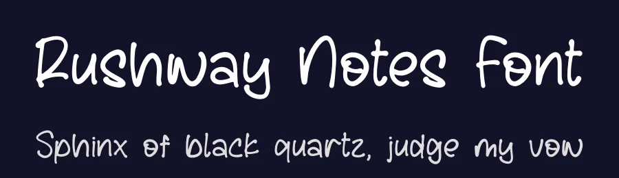 Rushway Notes Font by letterfabric — Script Handwritten Font — thumbnail 2