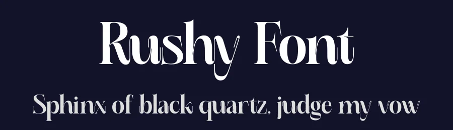Rushy Font by saemoon creative — Serif Font — thumbnail 2