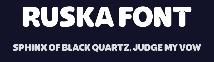 Ruska Font by Bruno Ruscão — Display Font — thumbnail 2
