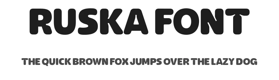 Ruska Font by Bruno Ruscão — Display Font