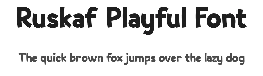 Ruskaf Playful Font by Ragamkata — Display Font