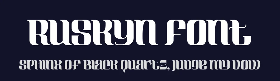 Ruskyn Font by Rismatype — Display Font — thumbnail 2