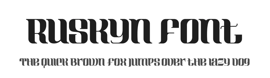 Ruskyn Font by Rismatype — Display Font