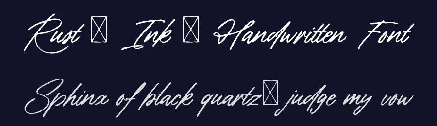 Rust & Ink – Handwritten Font by vpcreativeshop — Script Handwritten Font — thumbnail 2
