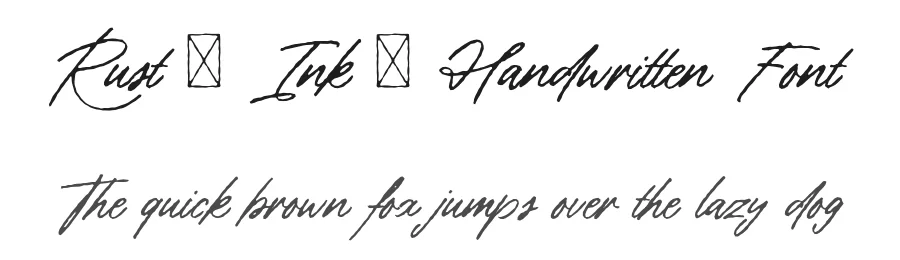 Rust & Ink – Handwritten Font by vpcreativeshop — Script Handwritten Font