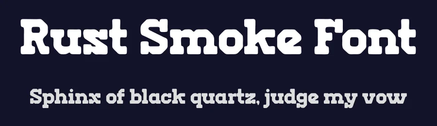 Rust Smoke Font by Maiko Hatta — Slab Serif Font — thumbnail 2