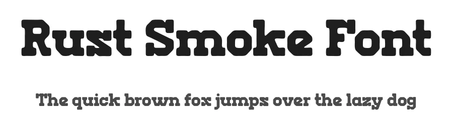Rust Smoke Font by Maiko Hatta — Slab Serif Font