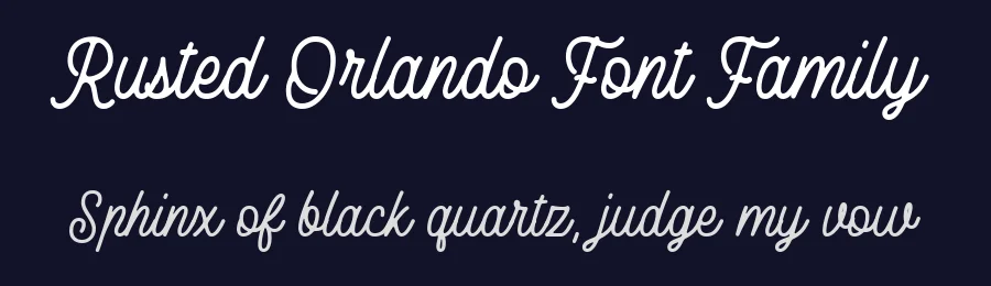 Rusted Orlando Font Family by Runsell Studio — Sans Serif Font — thumbnail 2