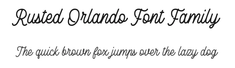 Rusted Orlando Font Family by Runsell Studio β Sans Serif Font