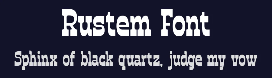 Rustem Font by roomspace.cl — Display Font — thumbnail 2
