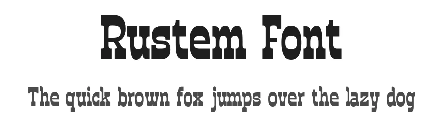 Rustem Font by roomspace.cl — Display Font
