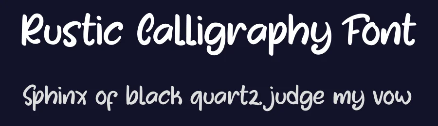 Rustic Calligraphy Font by Igor Grovich — Script Handwritten Font — thumbnail 2