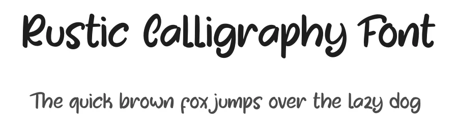 Rustic Calligraphy Font by Igor Grovich — Script Handwritten Font