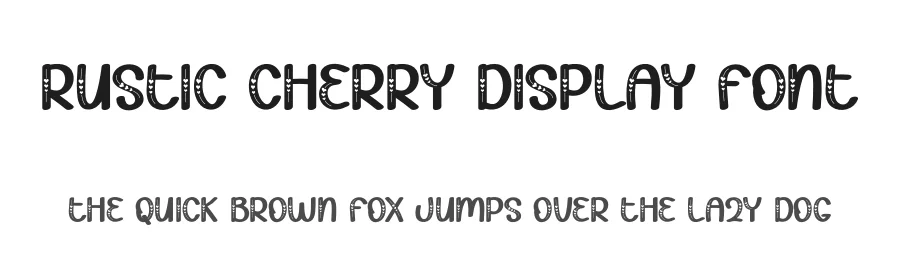 Rustic Cherry Display Font by creativeletter — Display Font