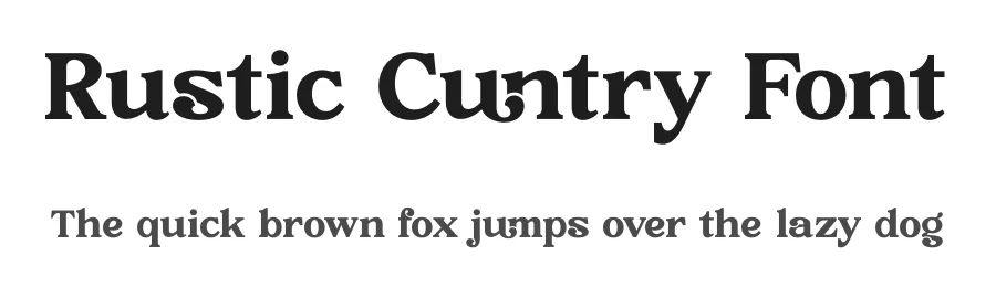Rustic Cuntry Font by timelesstype.co — Display Font