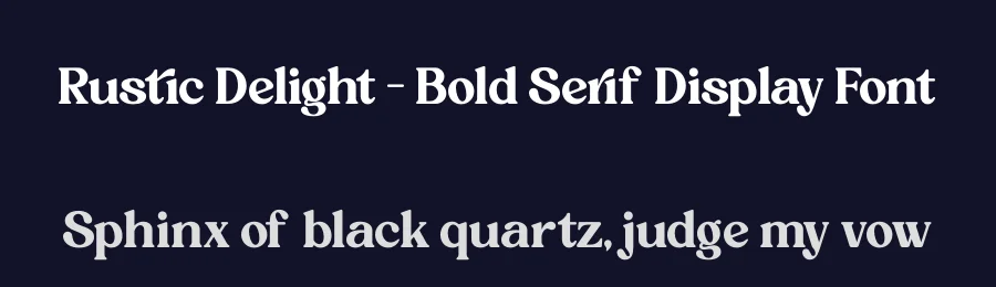 Rustic Delight – Bold Serif Display Font by timelesstype.co — Display Font — thumbnail 2