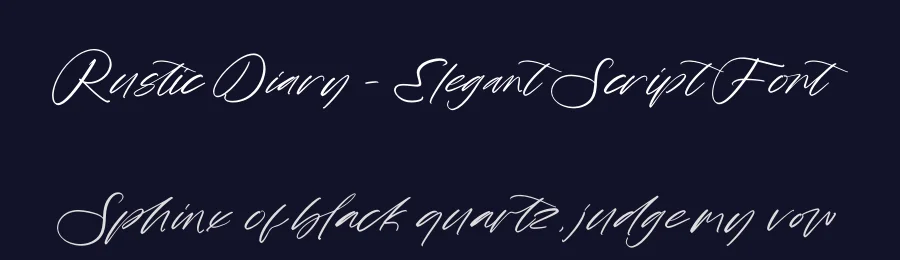 Rustic Diary – Elegant Script Font by stylishtype.co — Script Handwritten Font — thumbnail 2