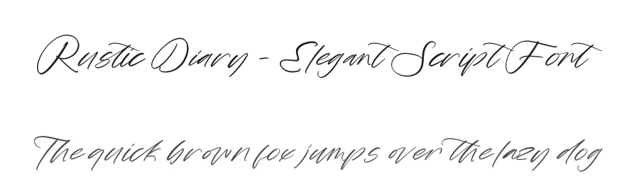 Rustic Diary – Elegant Script Font by stylishtype.co — Script Handwritten Font
