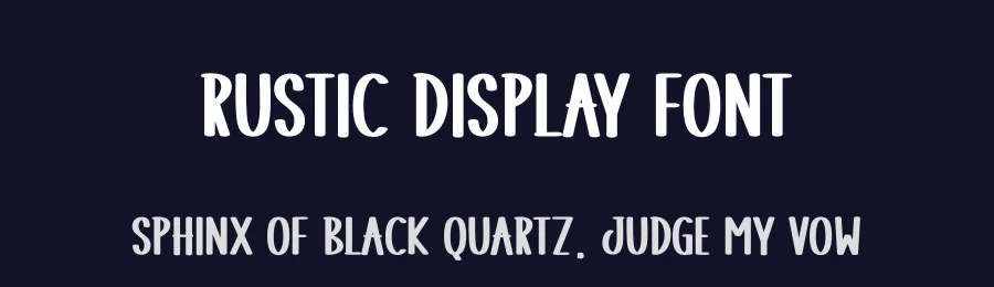 Rustic Display Font by Wati Studio — Display Font — thumbnail 2