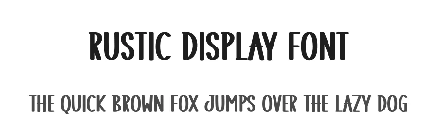 Rustic Display Font by Wati Studio — Display Font