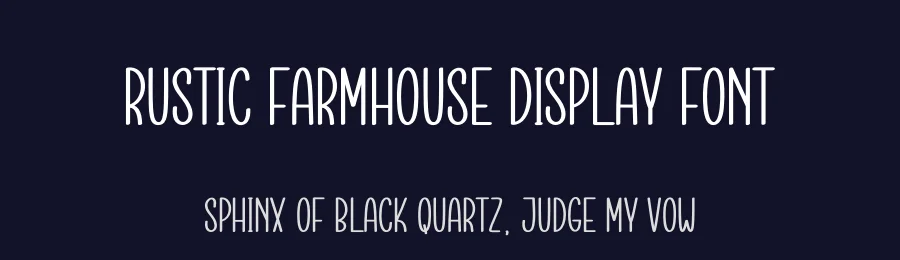 Rustic Farmhouse Display Font by creativeletter — Display Font — thumbnail 2