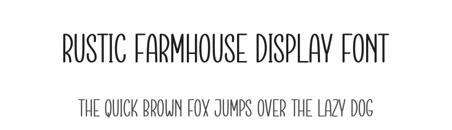 Rustic Farmhouse Display Font by creativeletter — Display Font
