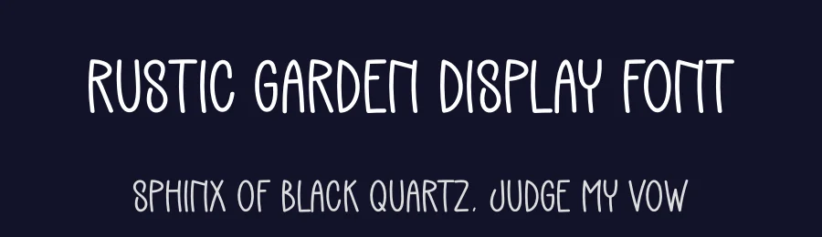 Rustic Garden Display Font by andikastudio — Display Font — thumbnail 2