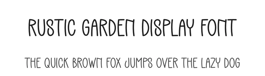 Rustic Garden Display Font by andikastudio — Display Font