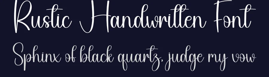 Rustic Handwritten Font by creativeletter — Script Handwritten Font — thumbnail 2