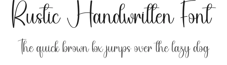 Rustic Handwritten Font by creativeletter — Script Handwritten Font