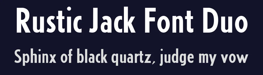 Rustic Jack Font Duo by AndrewPixel — Sans Serif Font — thumbnail 2