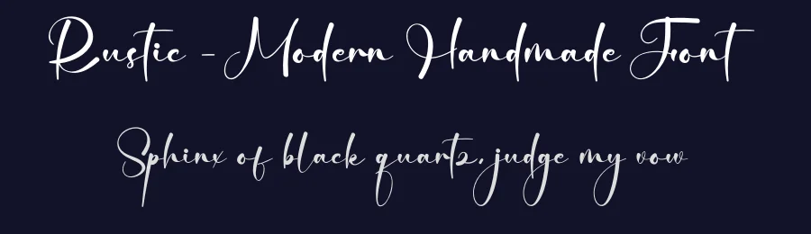 Rustic – Modern Handmade Font by creativeletter — Script Handwritten Font — thumbnail 2