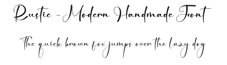 Rustic – Modern Handmade Font by creativeletter — Script Handwritten Font