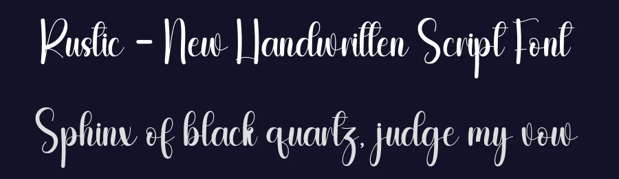 Rustic – New Handwritten Script Font by andikastudio — Script Handwritten Font — thumbnail 2