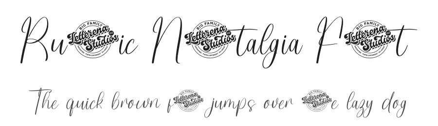 Rustic Nostalgia Font by letterenastudios — Script Handwritten Font