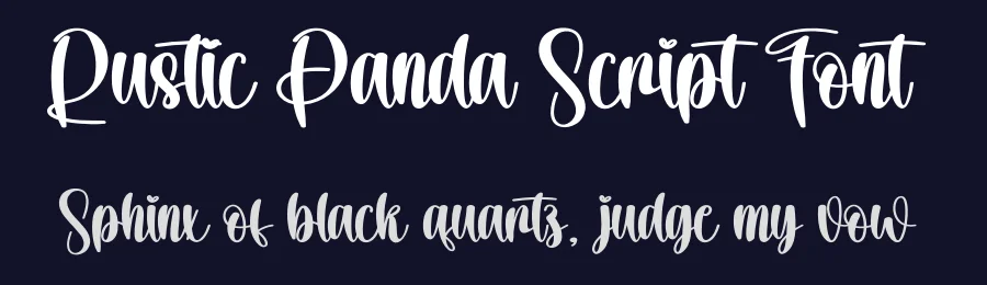 Rustic Panda Script Font by creativeletter — Script Handwritten Font — thumbnail 2