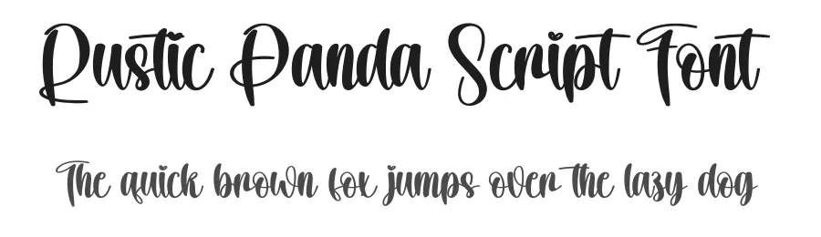 Rustic Panda Script Font by creativeletter — Script Handwritten Font
