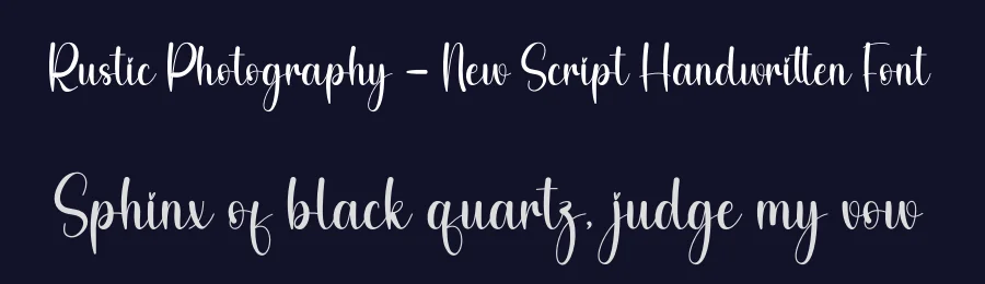 Rustic Photography – New Script Handwritten Font by andikastudio — Script Handwritten Font — thumbnail 2