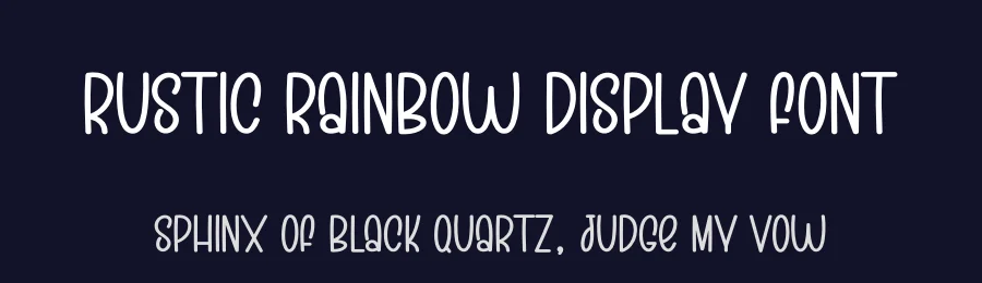 Rustic Rainbow Display Font by creativeletter — Display Font — thumbnail 2