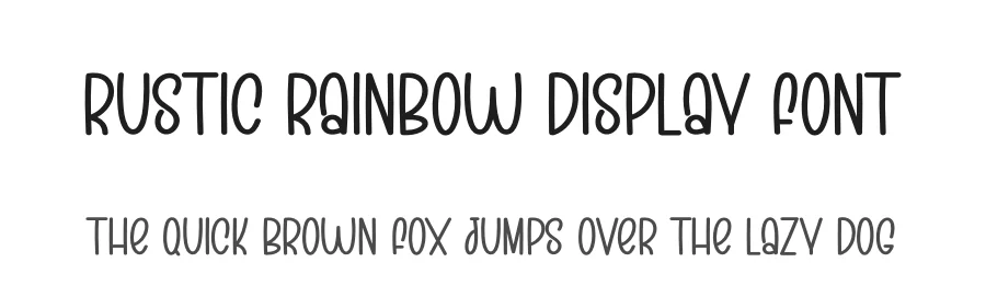 Rustic Rainbow Display Font by creativeletter — Display Font