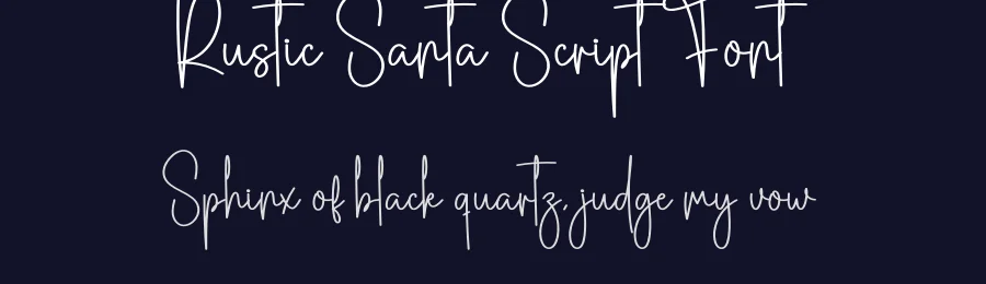 Rustic Santa Script Font by creativeletter — Script Handwritten Font — thumbnail 2