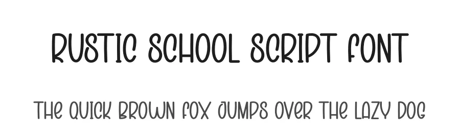 Rustic School Script Font by creativeletter — Display Font