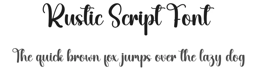 Rustic Script Font by creativeletter — Script Handwritten Font